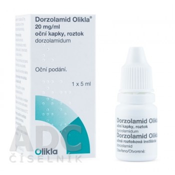 Дорзоламід (Dorzolamid) краплі 20 мг/мл 5 мл, 1 шт